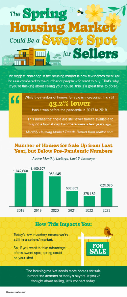 Spring house market infographic